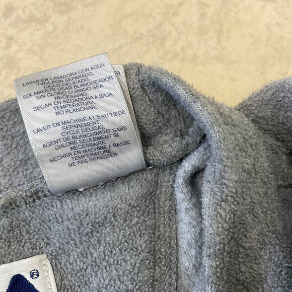 FILA Spell Out Fleece Sweatshirt Embroidered Logo Grey Men’s Size XXL - Picture 13 of 14